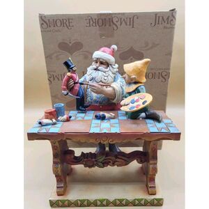 Jim Shore Santa Claus Christmas Elves Workshop Toy Master #4011335‎